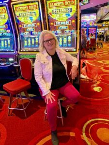 By the slots