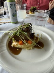 Slow Braised Alberta Beef Short Ribs, Mashed potato, Roasted Carrot