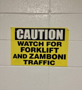 Caution sign 