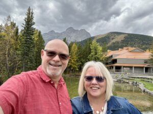 at the back of the lodge