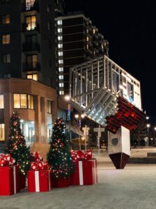Christmas at night