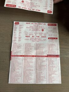 Menu Unfolded