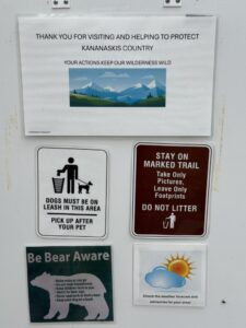Follow all the posted signs