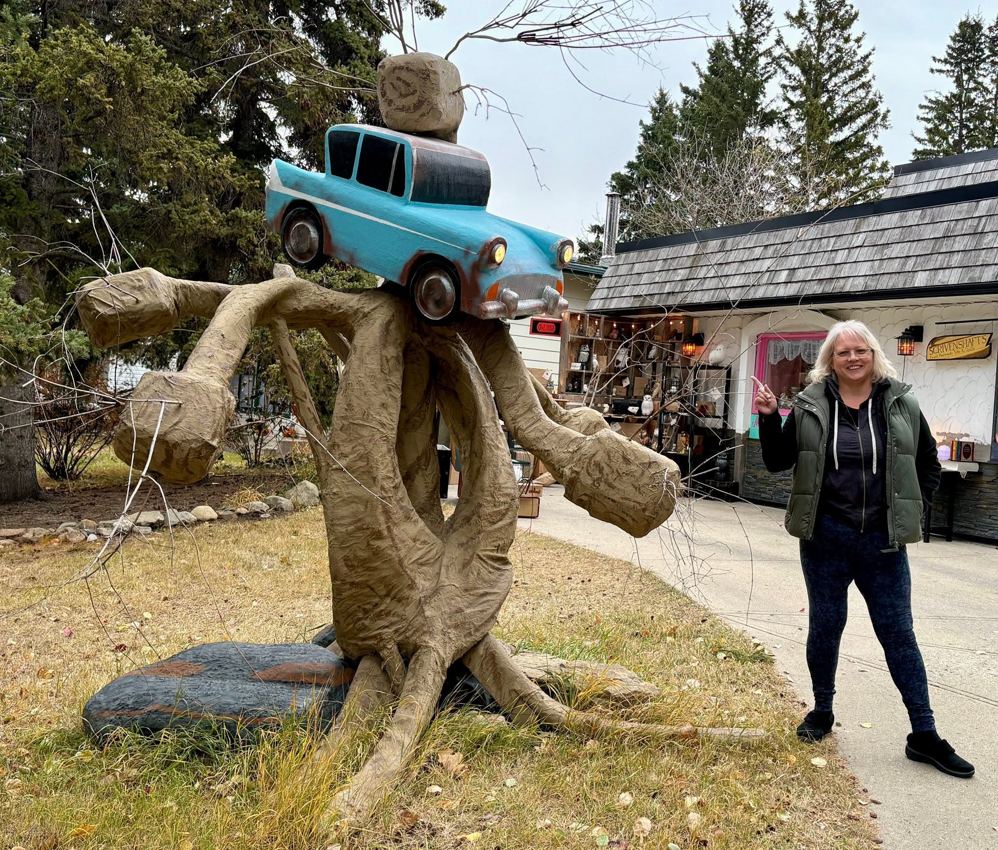 Bobbi with Whomping tree