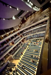 Same level as front row Balcony