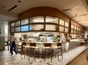 Chef's Counter and kitchen