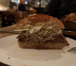Barbarella Burger cut view