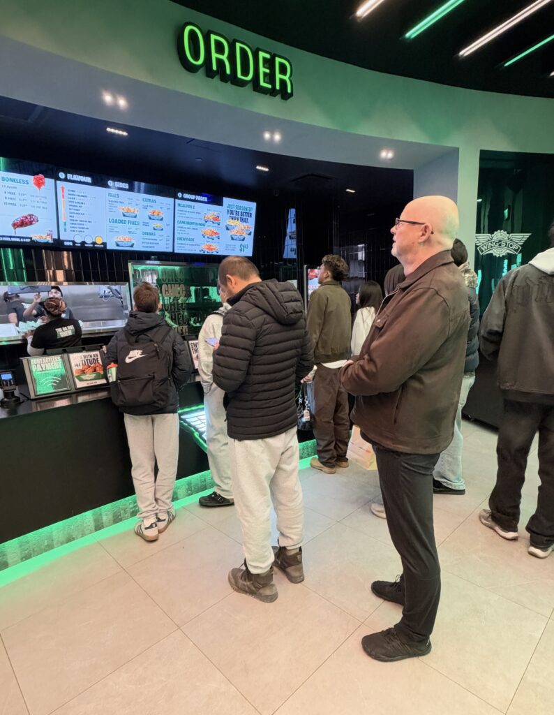 waiting to place our order