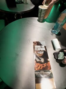 on the table
