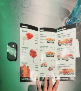 inside trifold menu