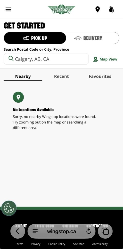 No Calgary Locations
