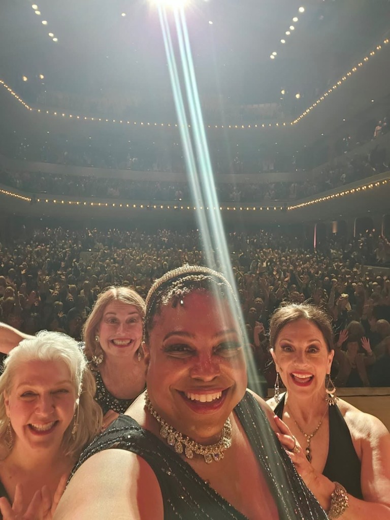 Selfie from stage